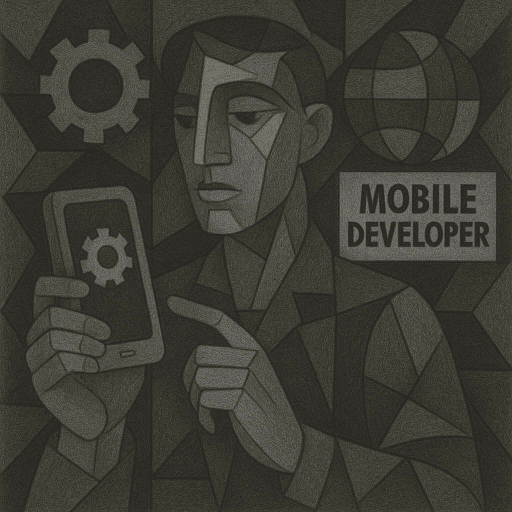 Mobile app developer logo